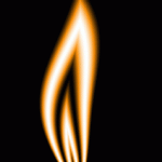 Flame of a candle